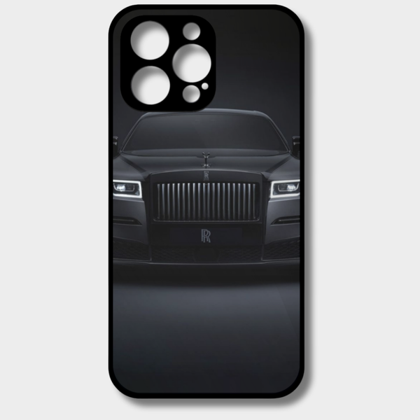 CASO | Rolls-Royce Black Phantom Luxury Glass Phone Case for All Models