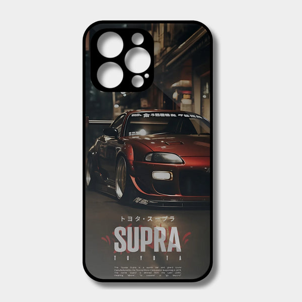 CASO | Supra Red Car Premium Glass Phone Case for All Models